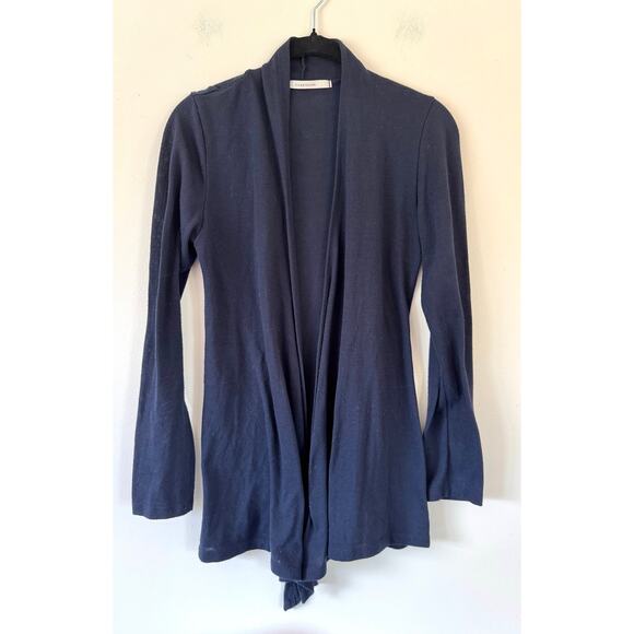 41 Hawthorn Stitchfix open front cardigan size M navy blue shawl collar - Picture 1 of 5